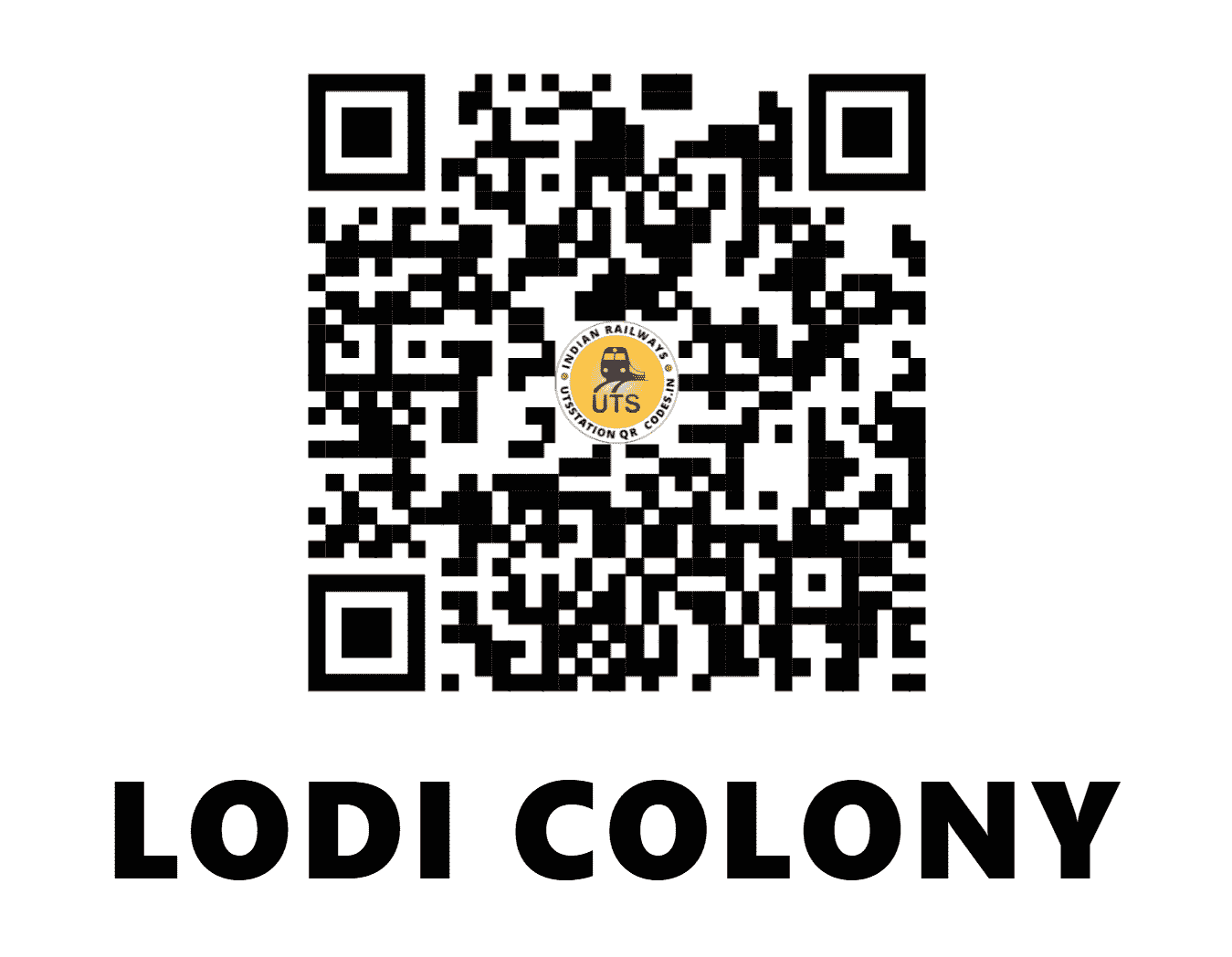 UTS QR Code for LODI COLONY - LDCY (NR - DELHI)