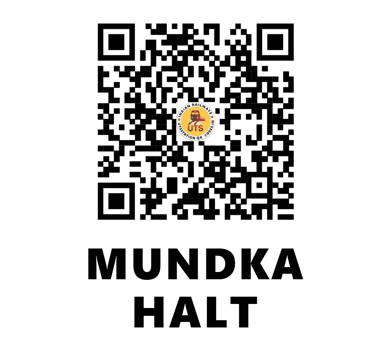 UTS QR Code for MUNDKA HALT - MQC (NR - DELHI)