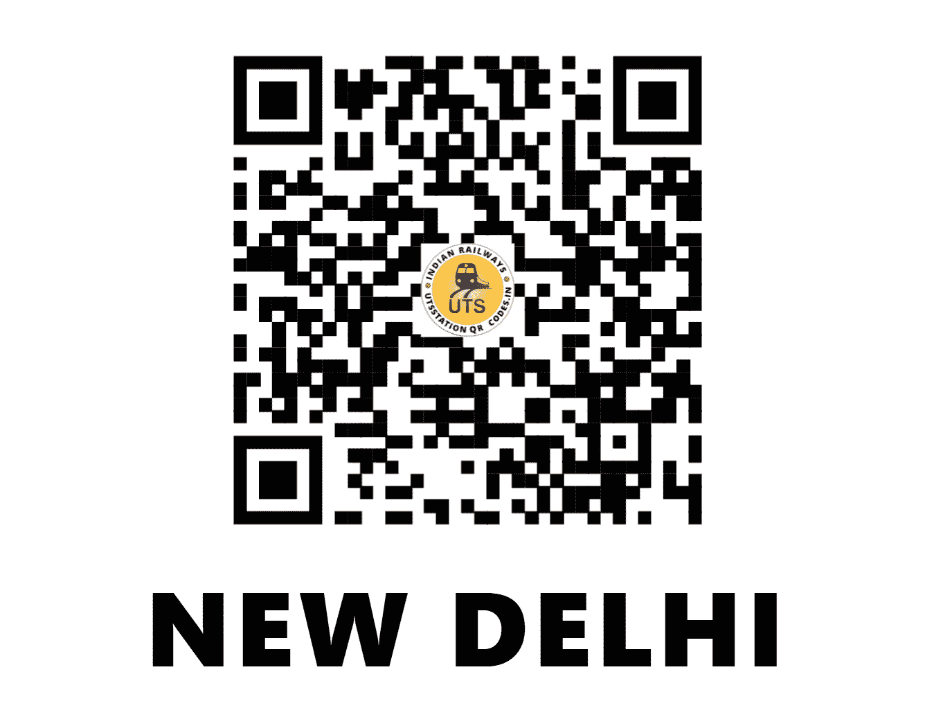 UTS QR Code for NEW DELHI - NDLS (NR - DELHI)
