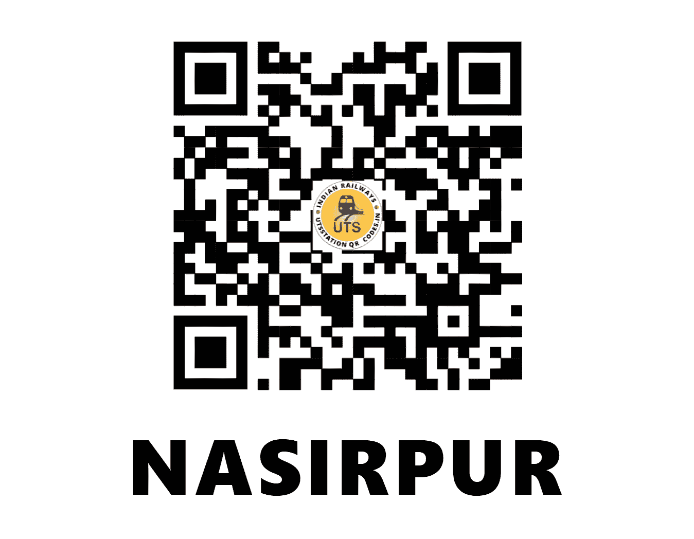 UTS QR Code for NASIRPUR - NSN (NR - DELHI)