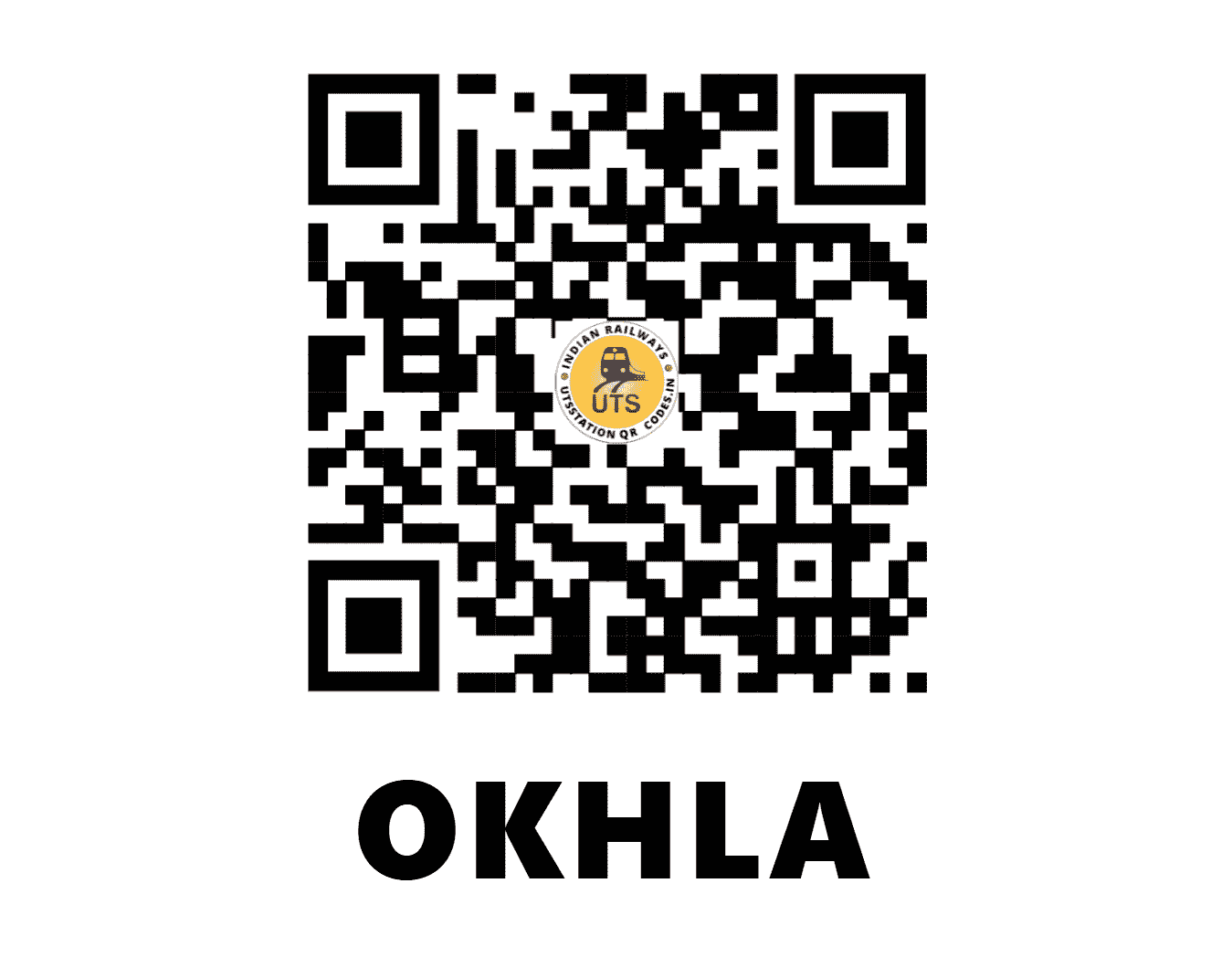 UTS QR Code for OKHLA - OKA (NR - DELHI)