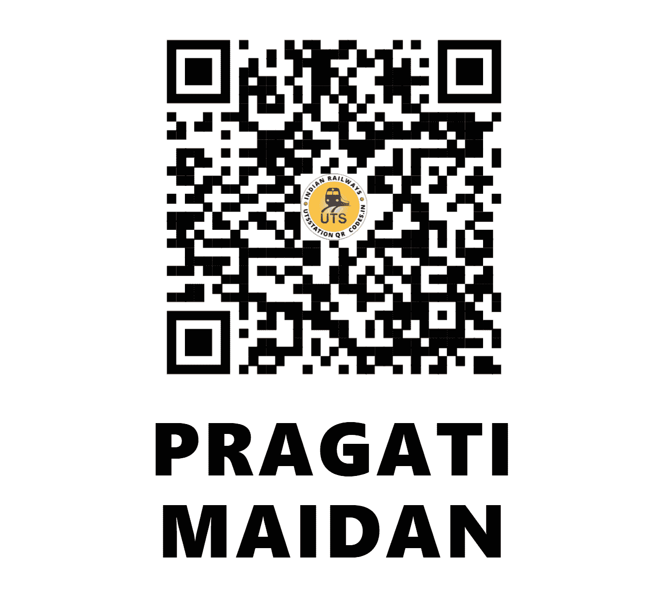 UTS QR Code for PRAGATI MAIDAN - PGMD (NR - DELHI)