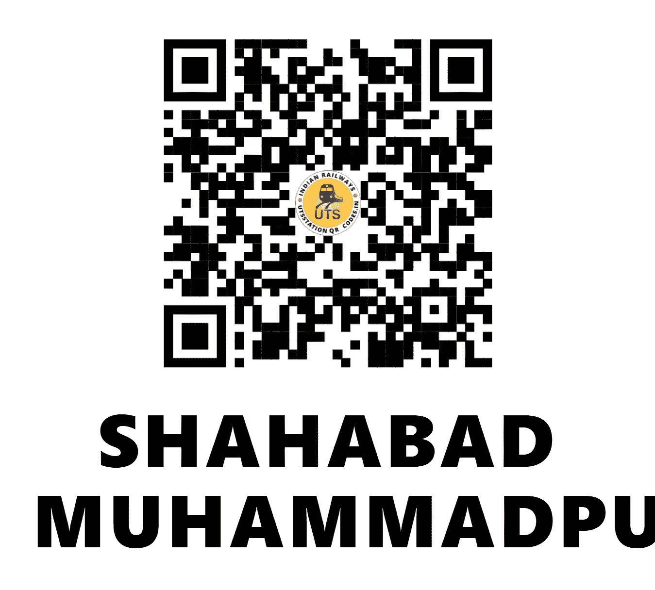 UTS QR Code for SHAHABAD MUHAMMADPUR - SMDP (NR - DELHI)