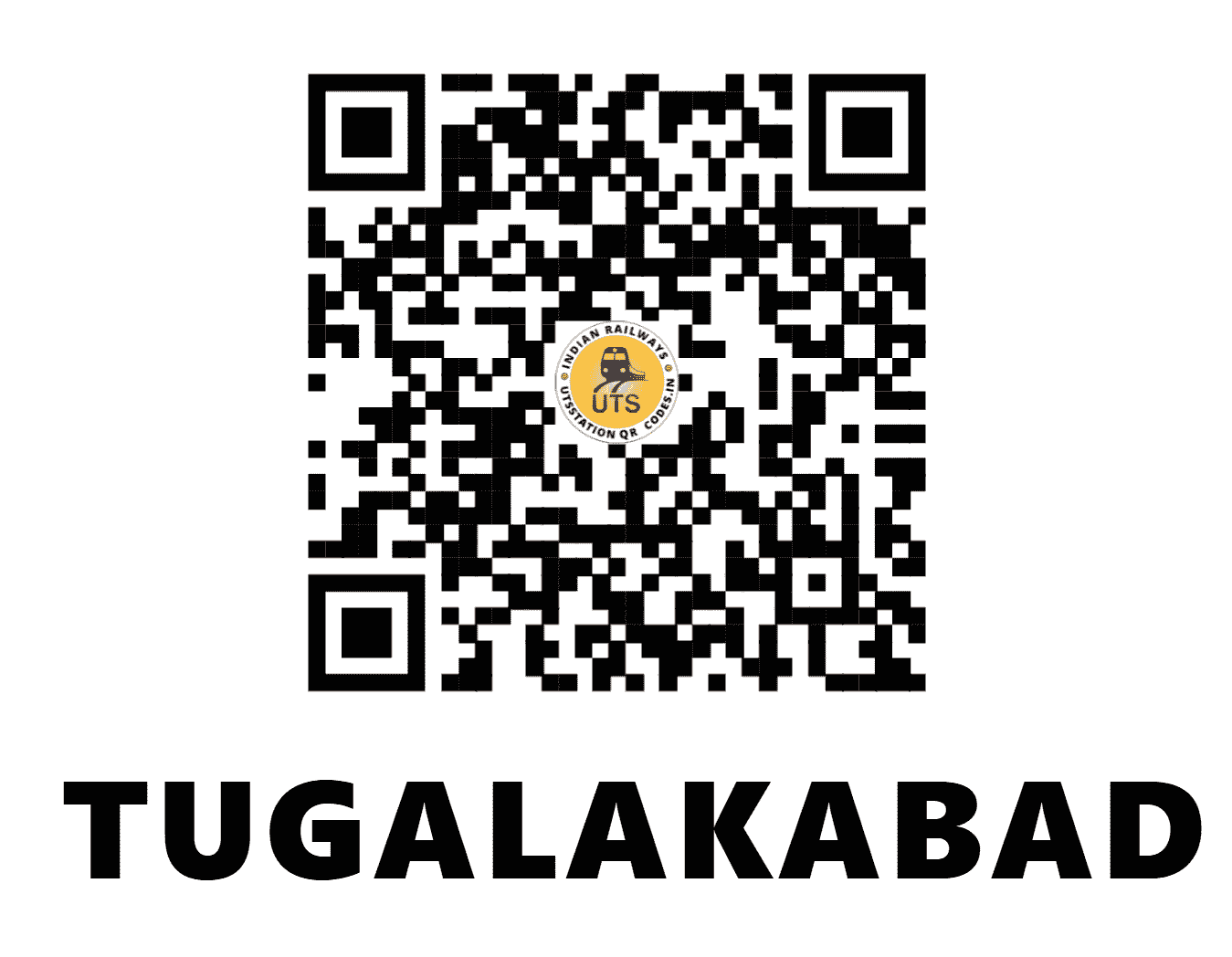 UTS QR Code for TUGALAKABAD - TKD (NR - DELHI)