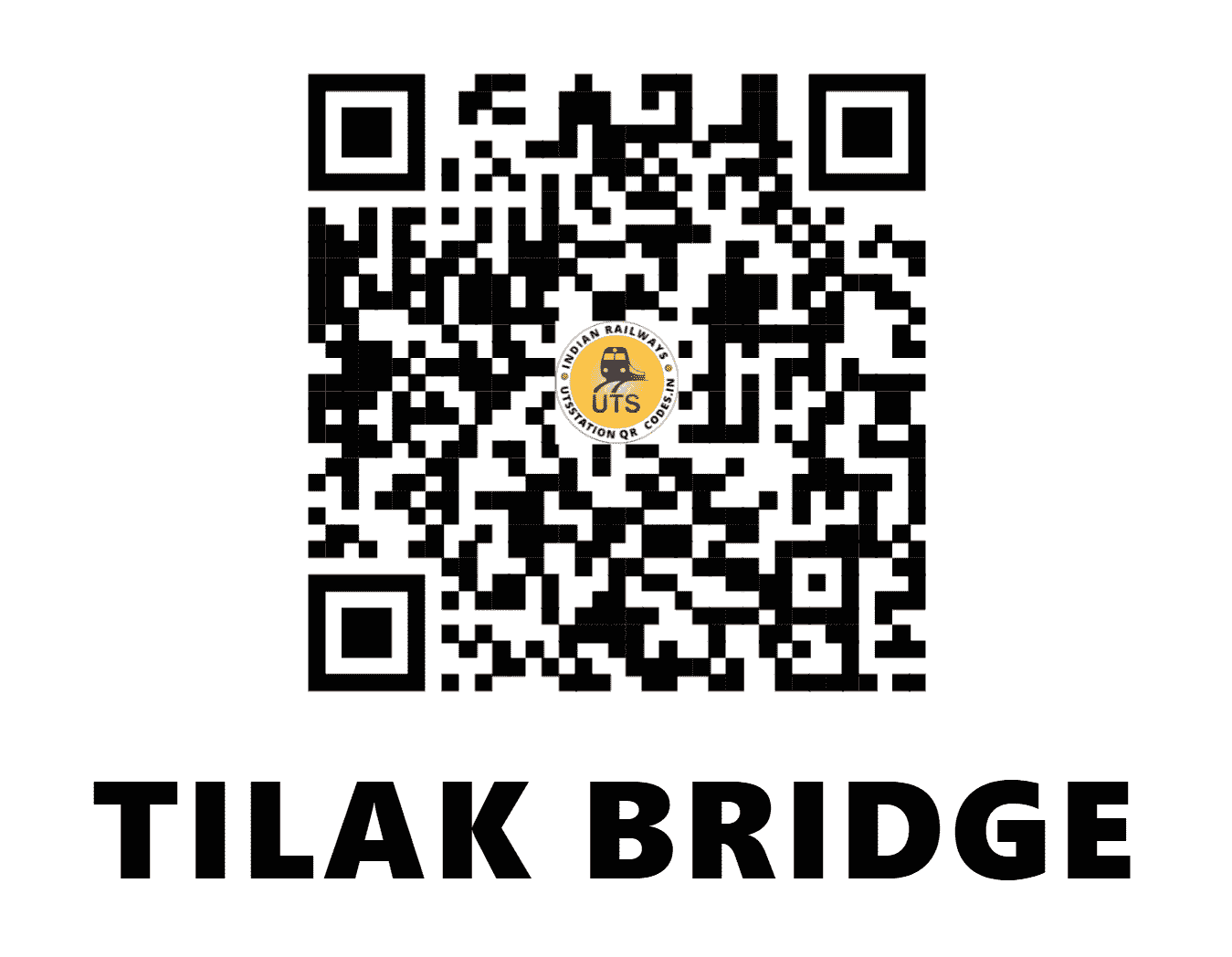 UTS QR Code for TILAK BRIDGE - TKJ (NR - DELHI)