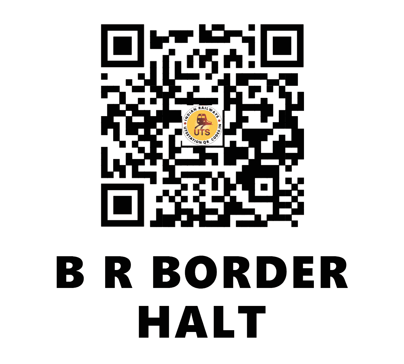 UTS QR Code for B R BORDER HALT - BRBH (EC - )