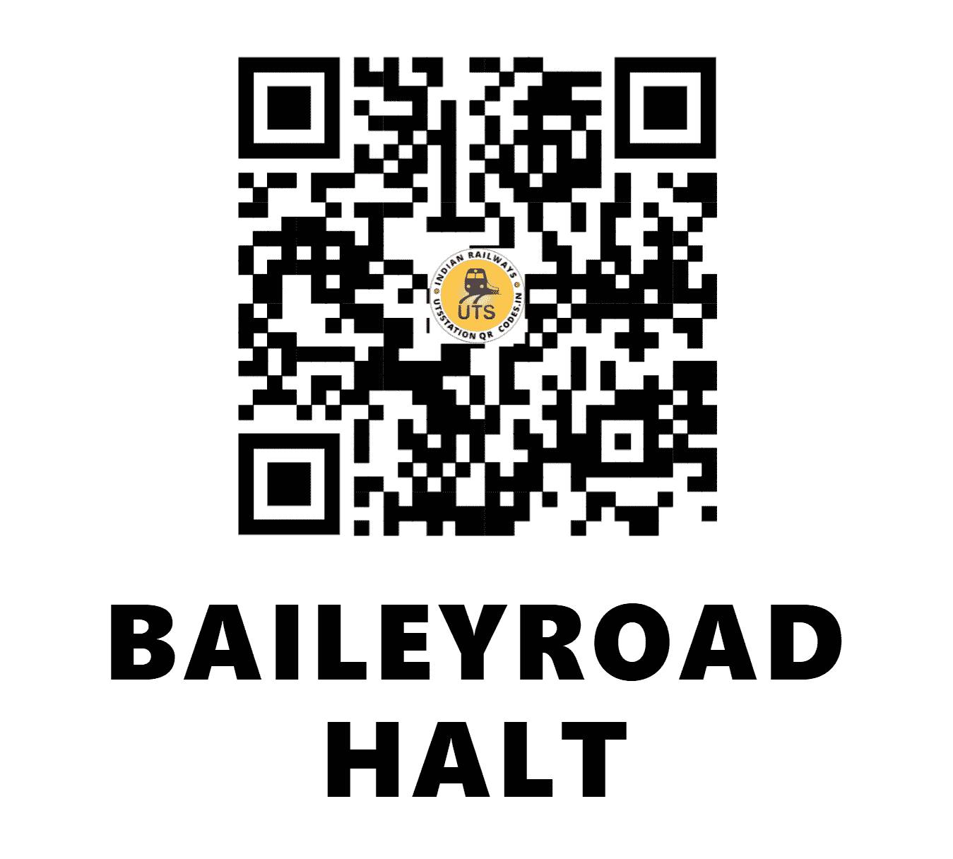 UTS QR Code for BAILEYROAD HALT - BRHT (EC - )