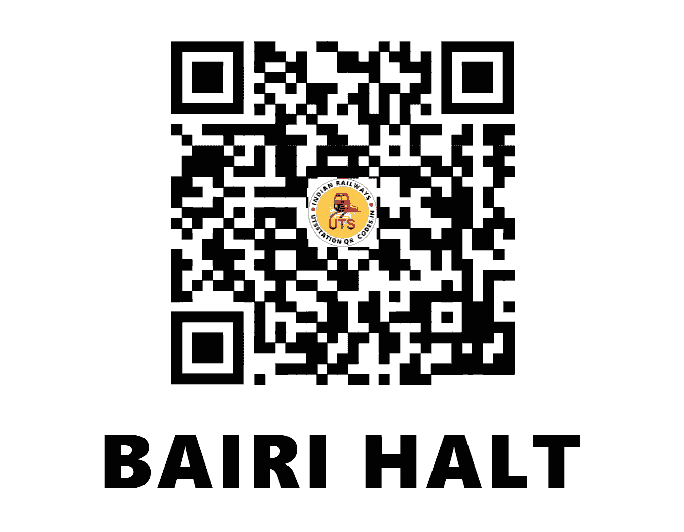 UTS QR Code for BAIRI HALT - BRIH (EC - )