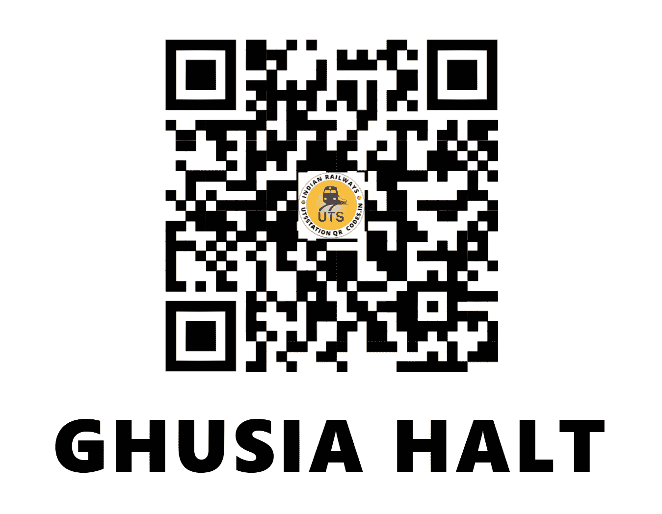 UTS QR Code for GHUSIA HALT - GAHT (EC - )