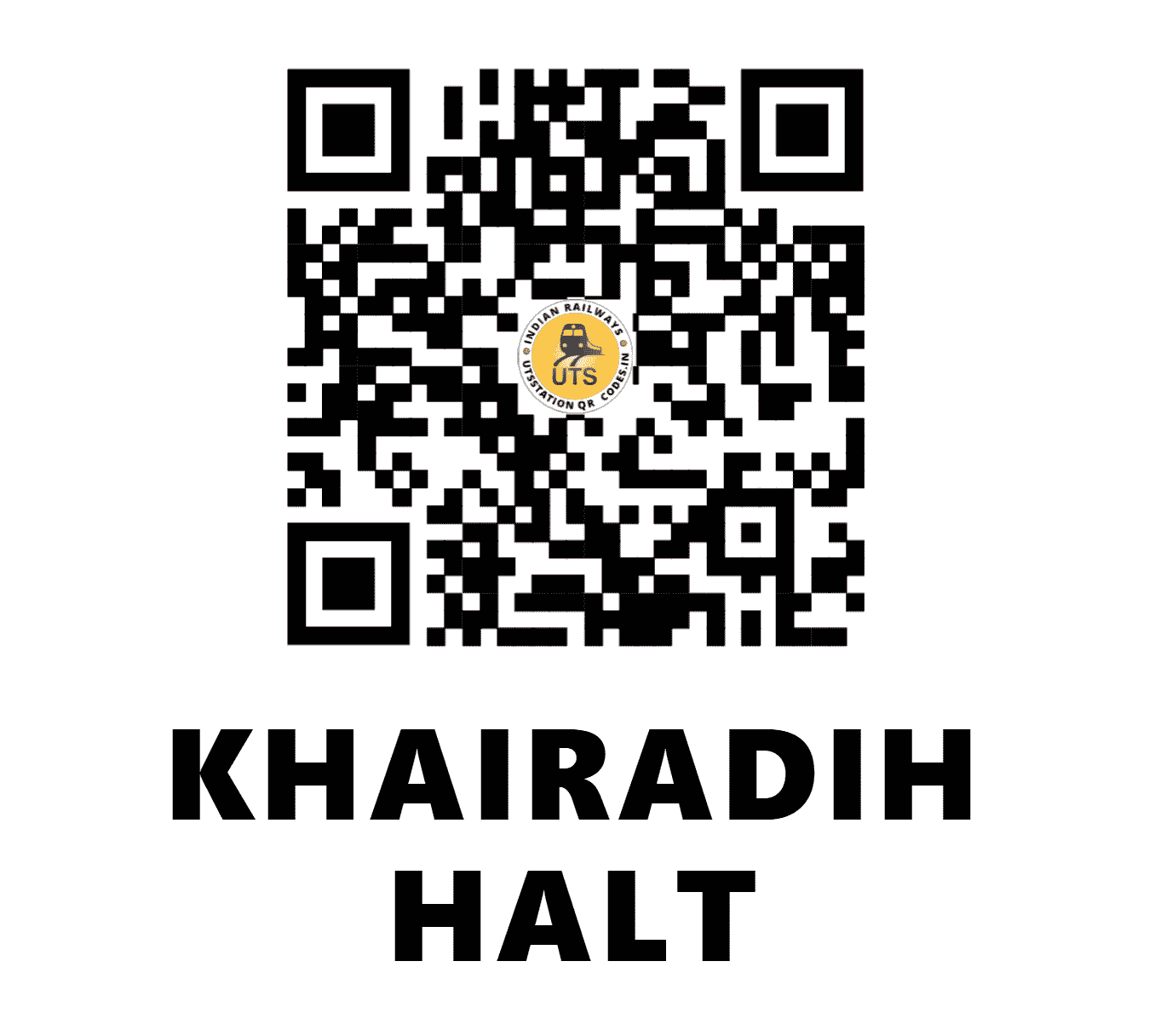 UTS QR Code for KHAIRADIH HALT - KADH (EC - )