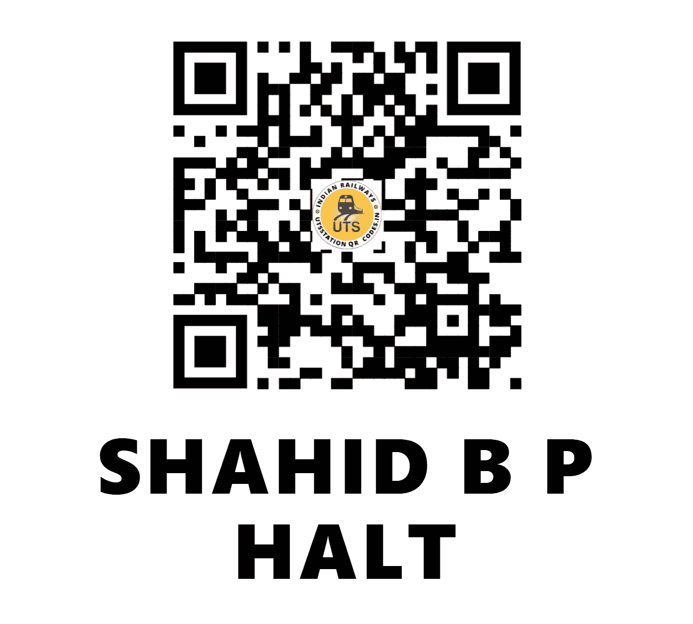 UTS QR Code for SHAHID B P HALT - SBPS (EC - )
