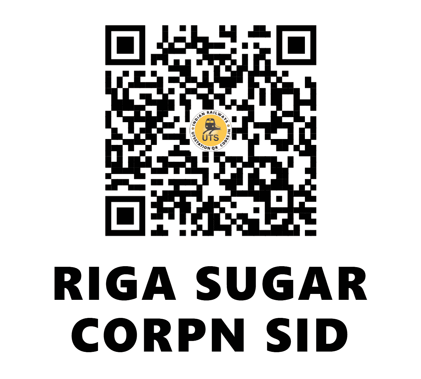 UTS QR Code for RIGA SUGAR CORPN SID - SCR (EC - )