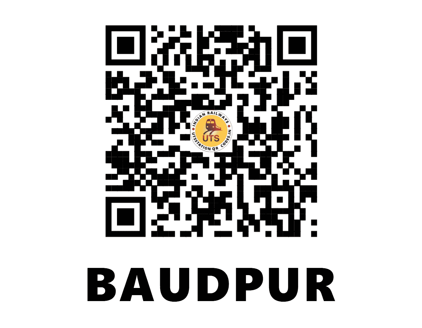 UTS QR Code for BAUDPUR - BUDR (EO - )