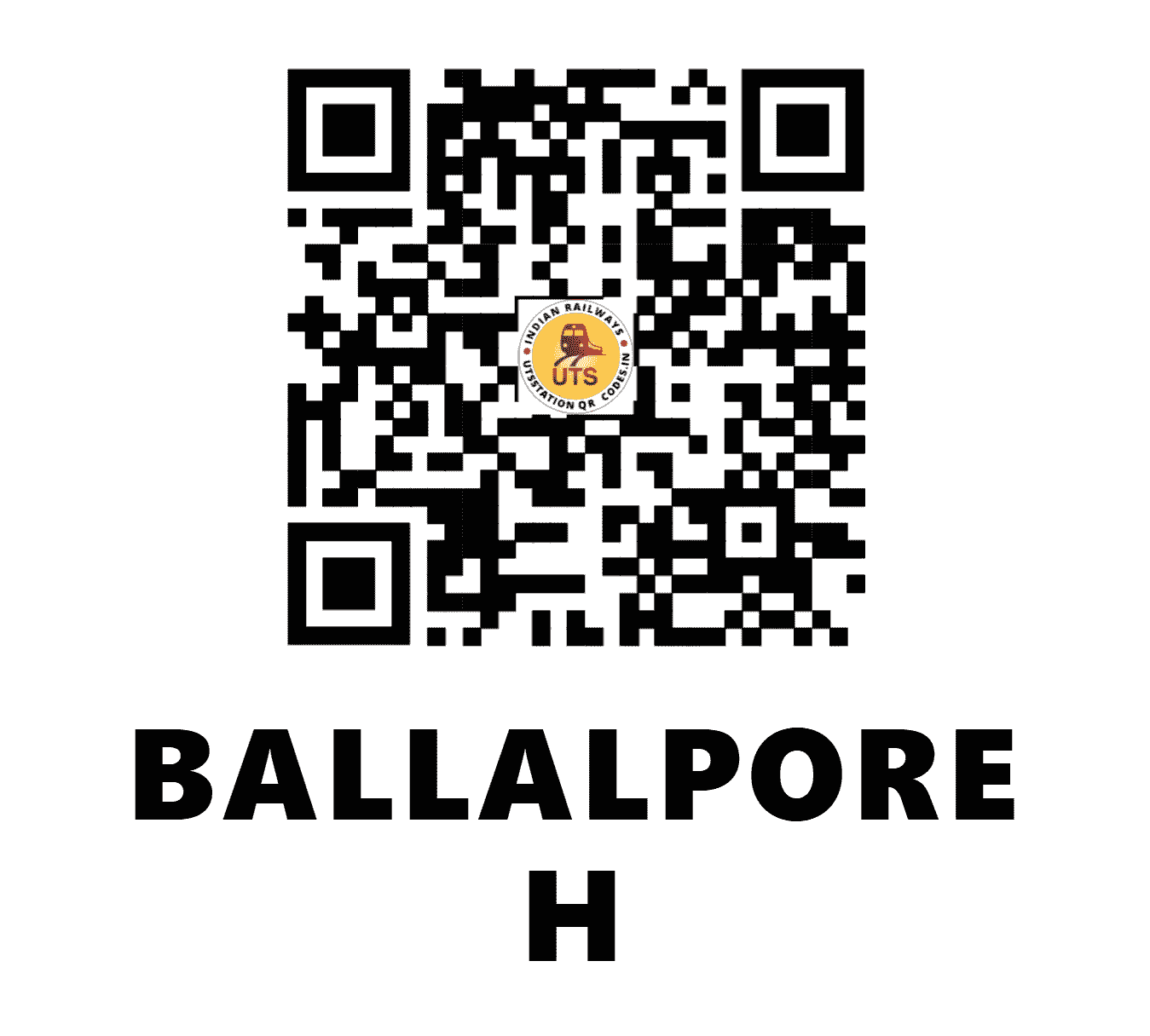 UTS QR Code for BALLALPORE H - BQZ (ER - )