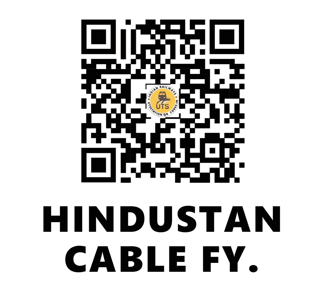 UTS QR Code for HINDUSTAN CABLE FY. - HCF (ER - )