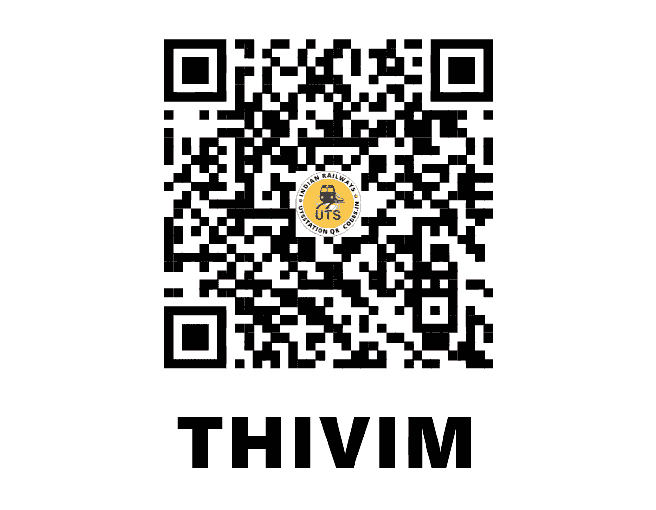 UTS QR Code for THIVIM - THVM (KR - GOA)