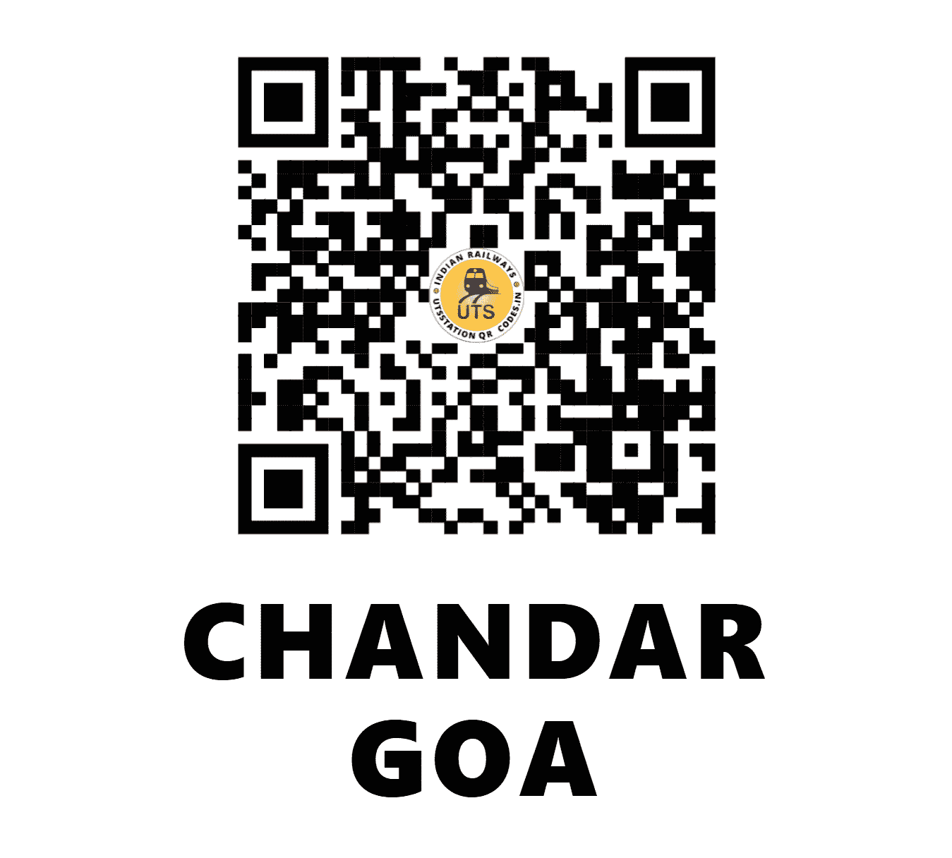 UTS QR Code for CHANDAR GOA - CNR (SW - GOA)