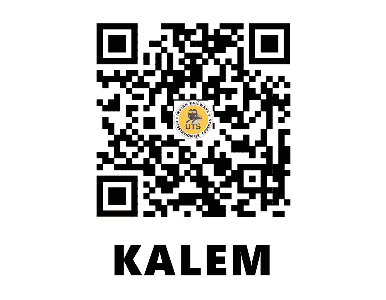 UTS QR Code for KALEM - KM (SW - GOA)