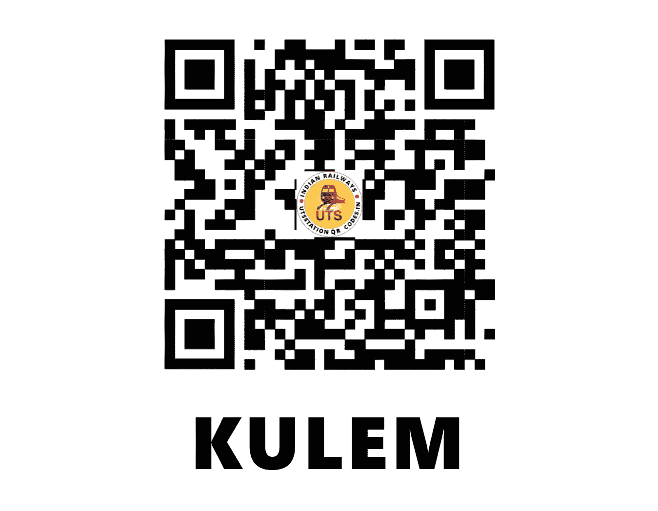 UTS QR Code for KULEM - QLM (SW - GOA)