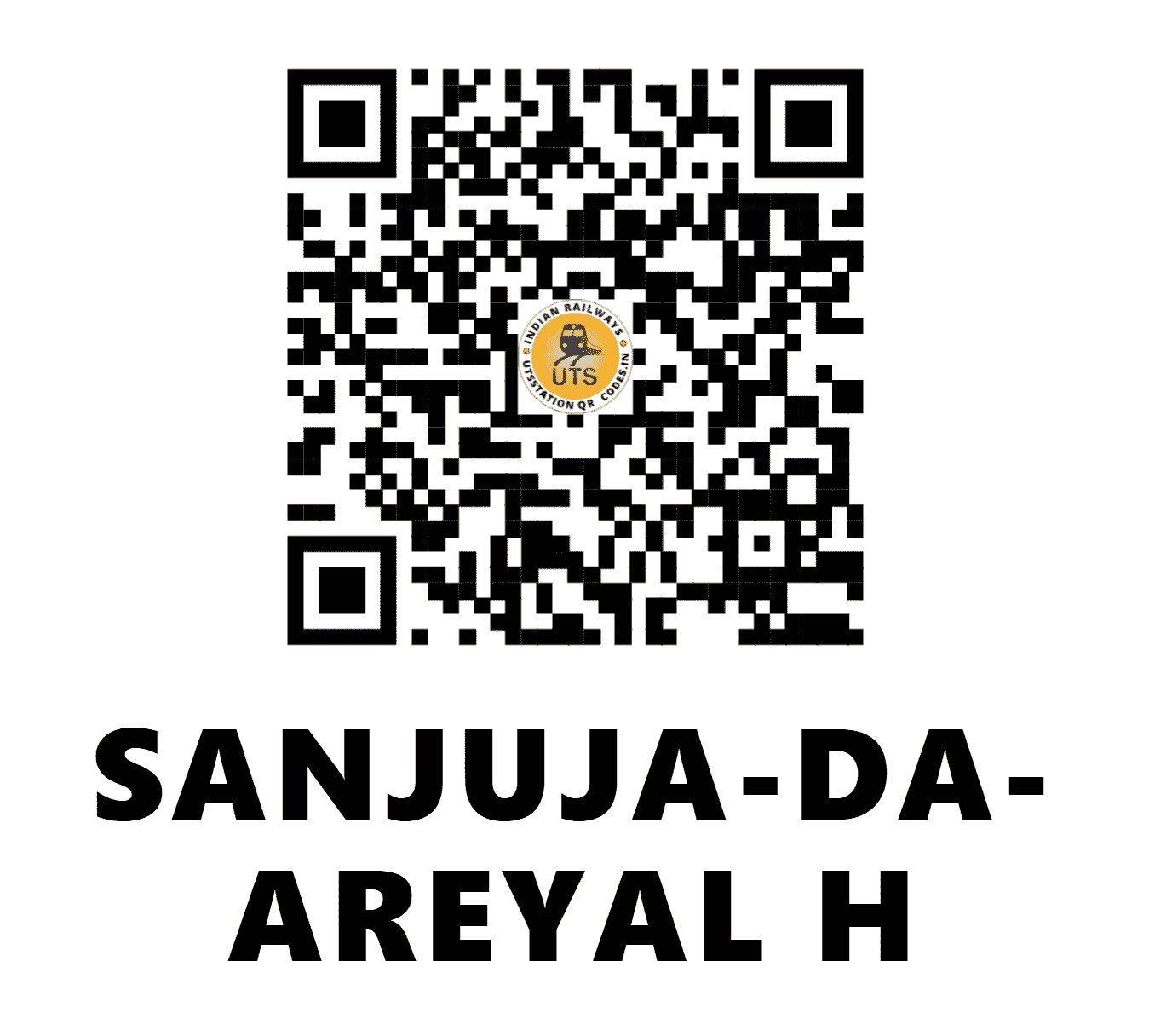 UTS QR Code for SANJUJA-DA-AREYAL H - SJDA (SW - GOA)