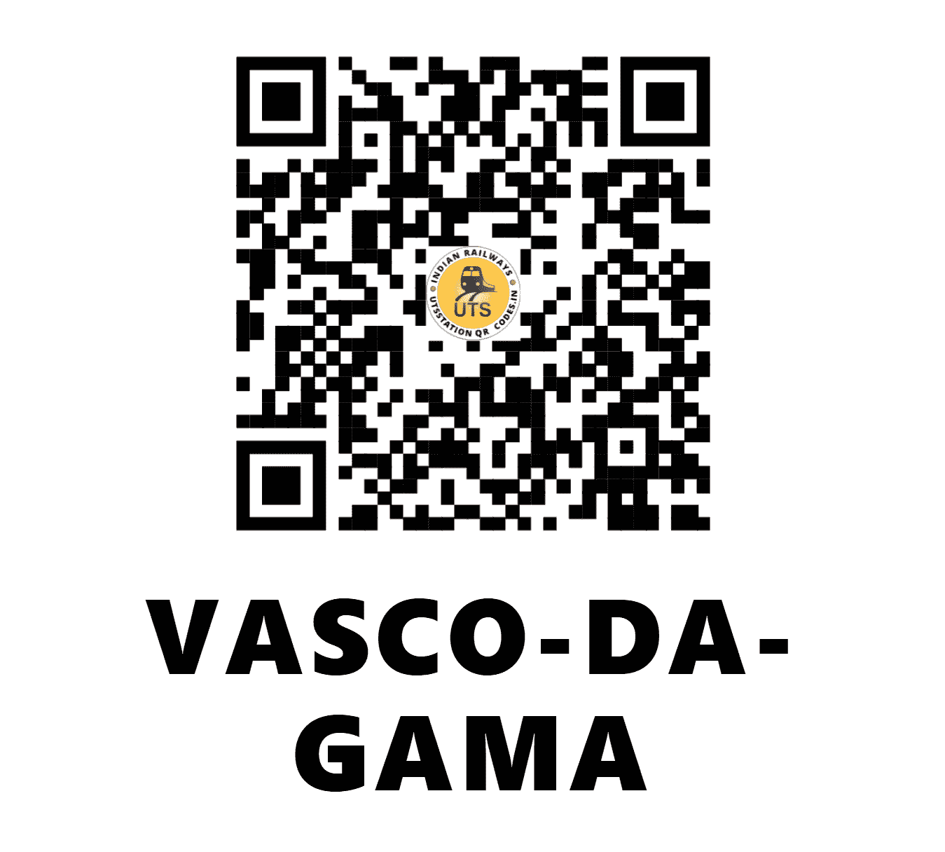 UTS QR Code for VASCO-DA-GAMA - VSG (SW - GOA)