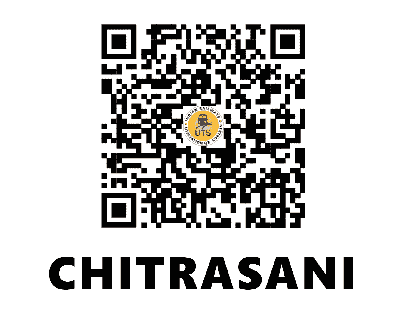 UTS QR Code for CHITRASANI - CTT (NW - GUJARAT)