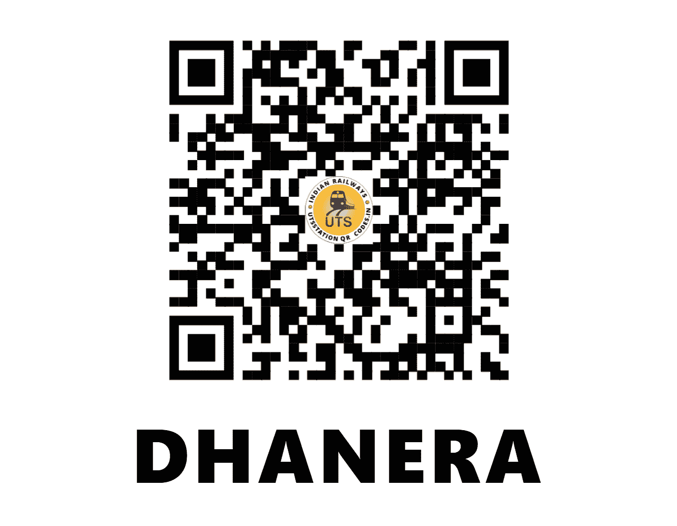 UTS QR Code for DHANERA - DQN (NW - GUJARAT)