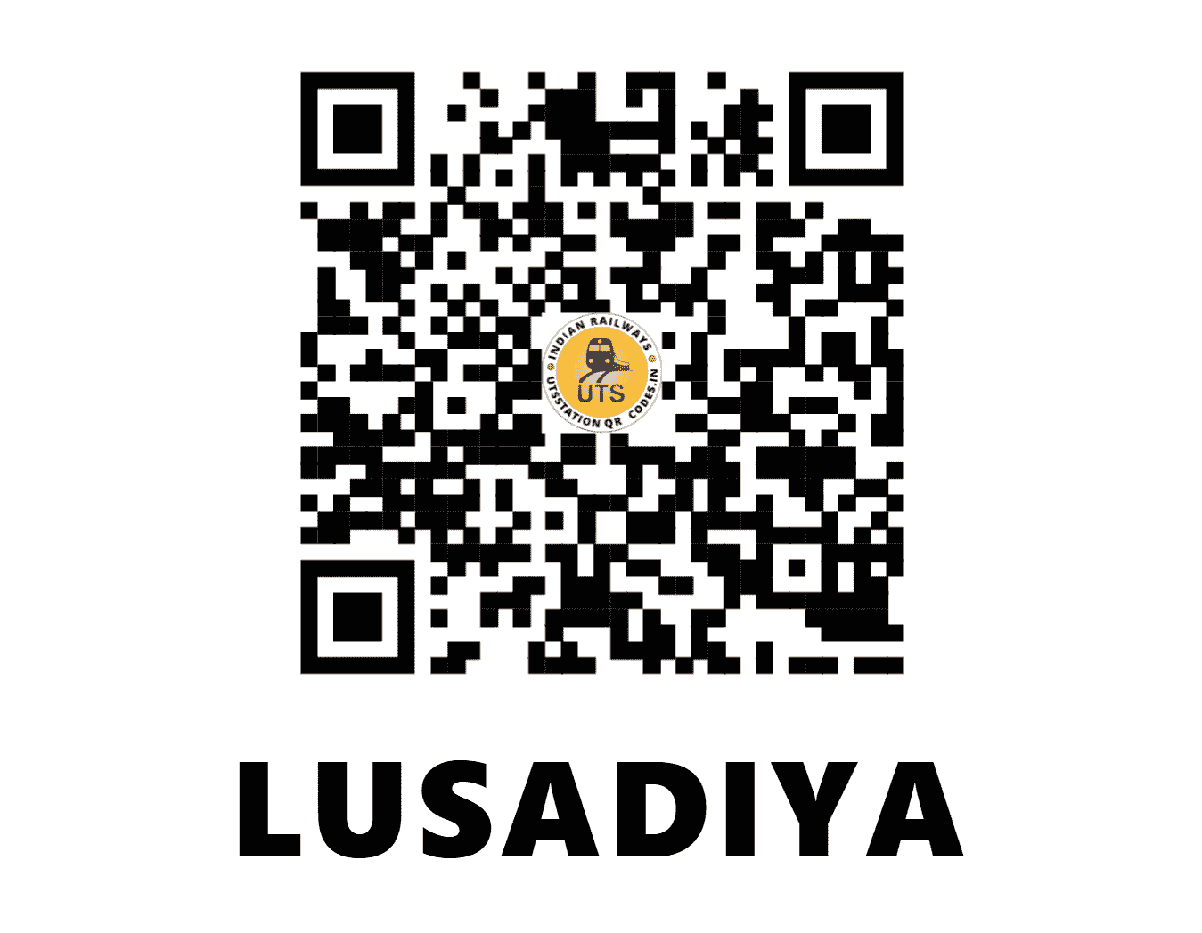 UTS QR Code for LUSADIYA - LSD (NW - GUJARAT)