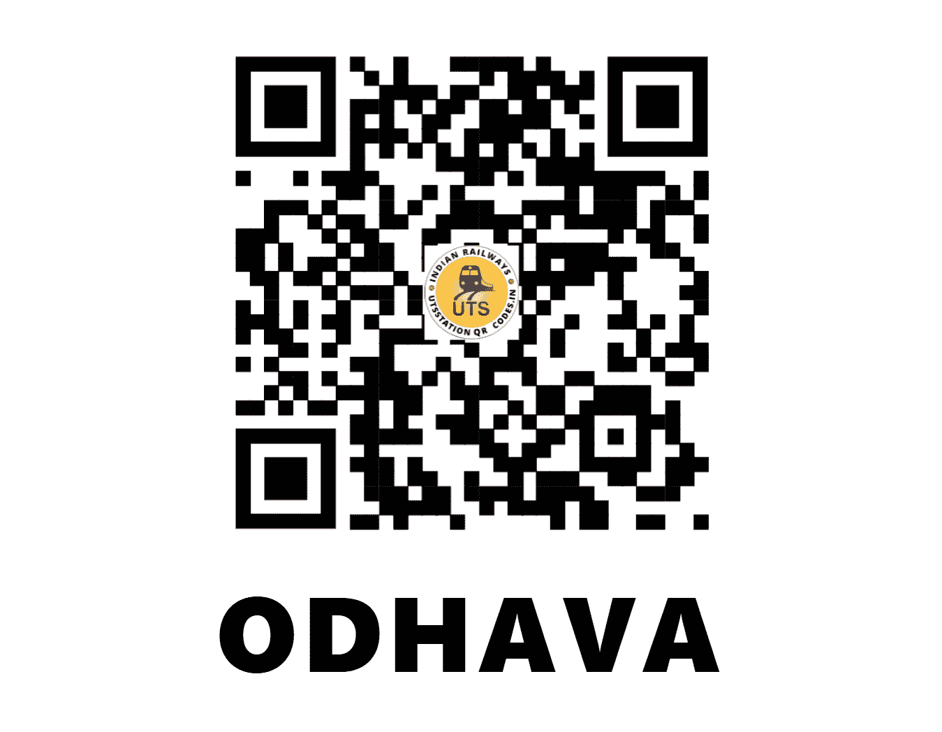 UTS QR Code for ODHAVA - OHV (NW - GUJARAT)