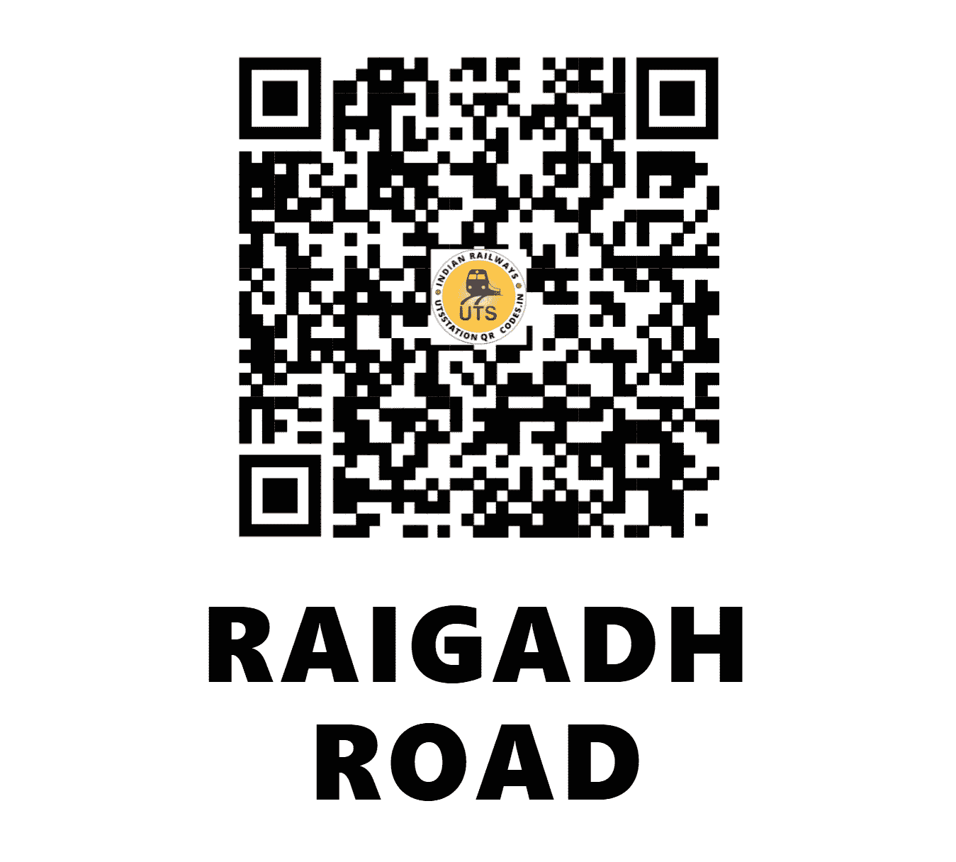 UTS QR Code for RAIGADH ROAD - RGQ (NW - GUJARAT)