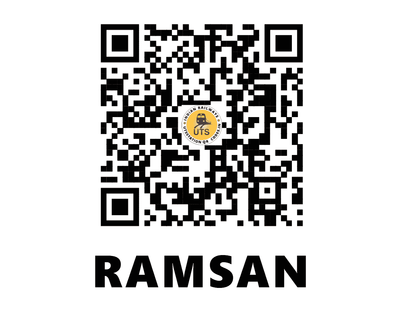 UTS QR Code for RAMSAN - RXN (NW - GUJARAT)