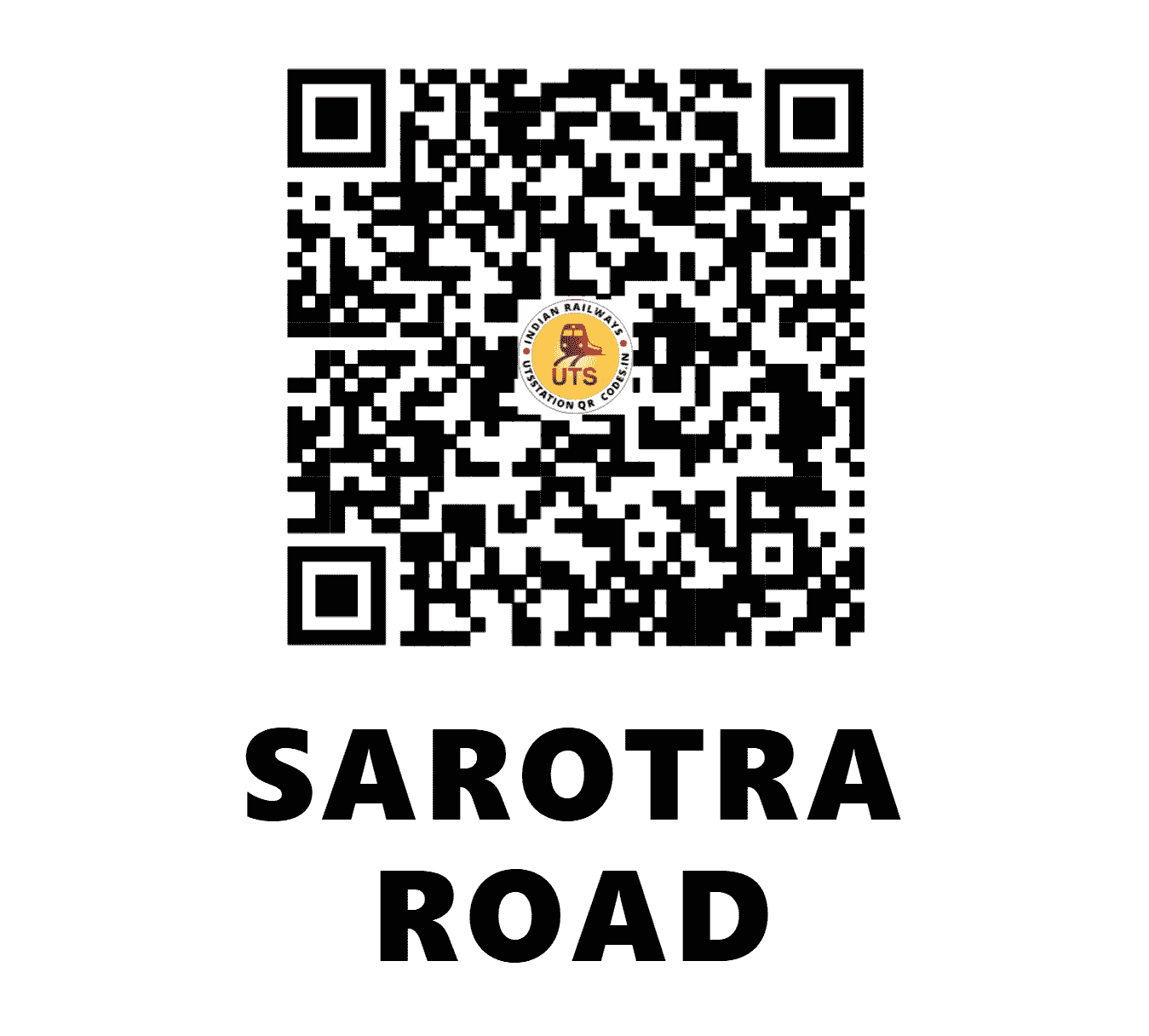 UTS QR Code for SAROTRA ROAD - SZA (NW - GUJARAT)