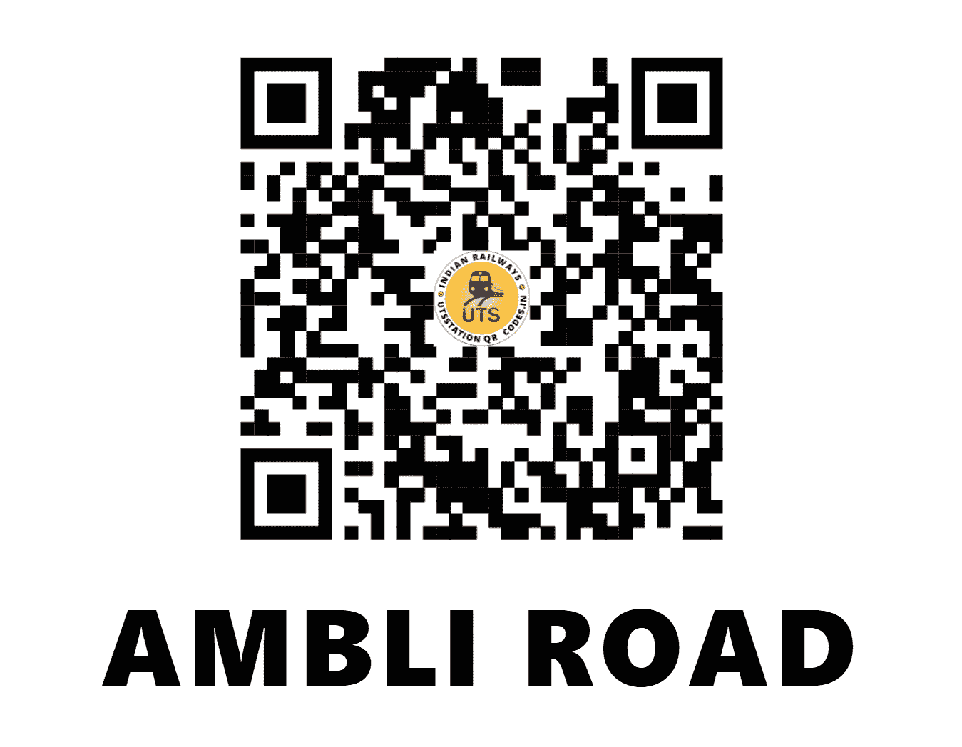 UTS QR Code for AMBLI ROAD - ABD (WR - GUJARAT)