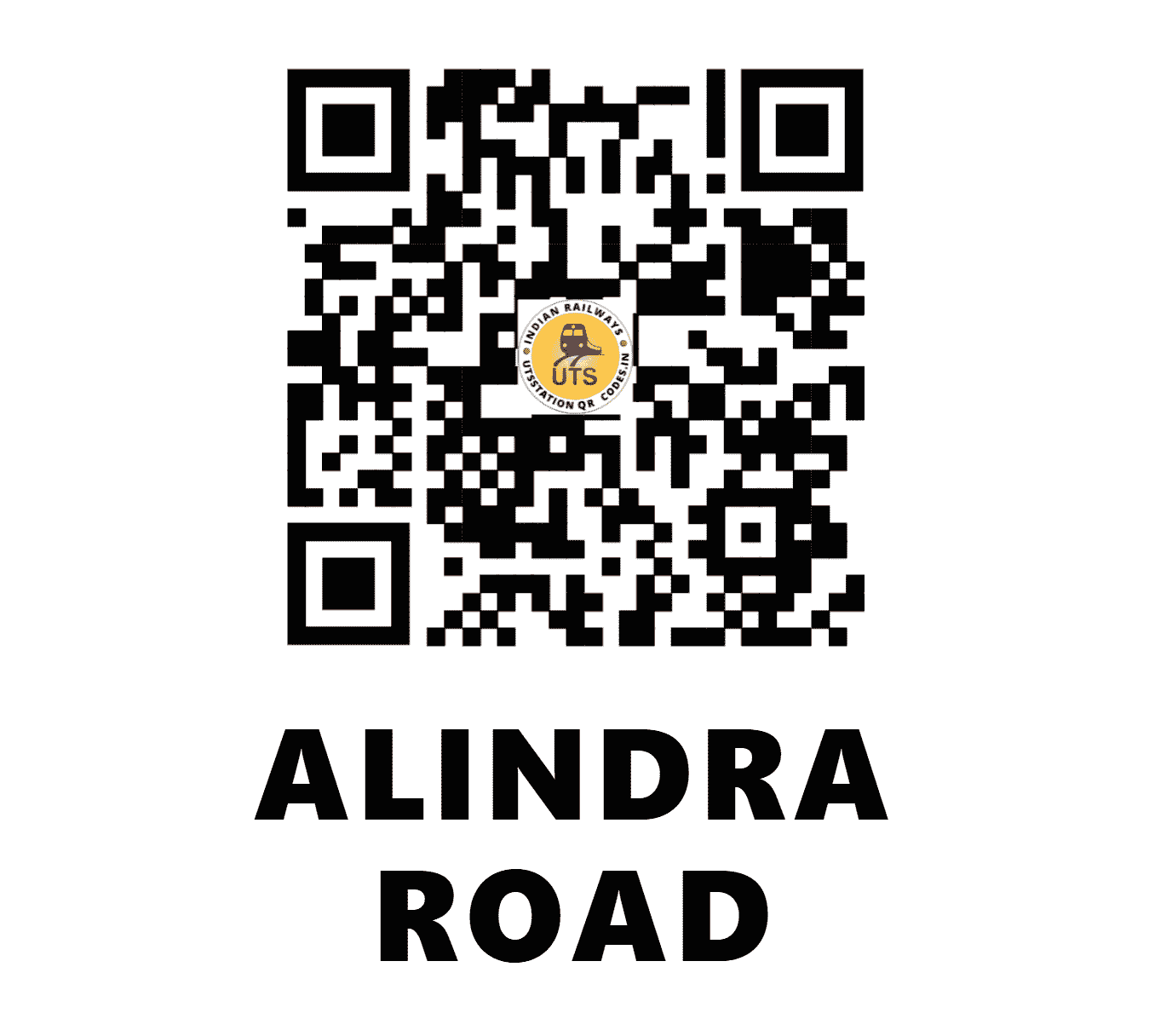 UTS QR Code for ALINDRA ROAD - AIR (WR - GUJARAT)