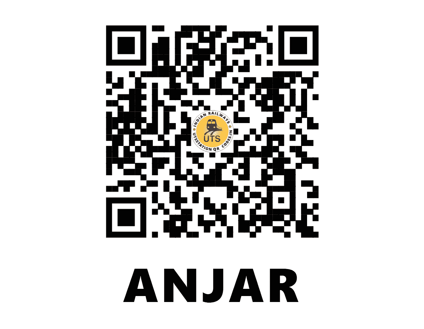 UTS QR Code for ANJAR - AJE (WR - GUJARAT)
