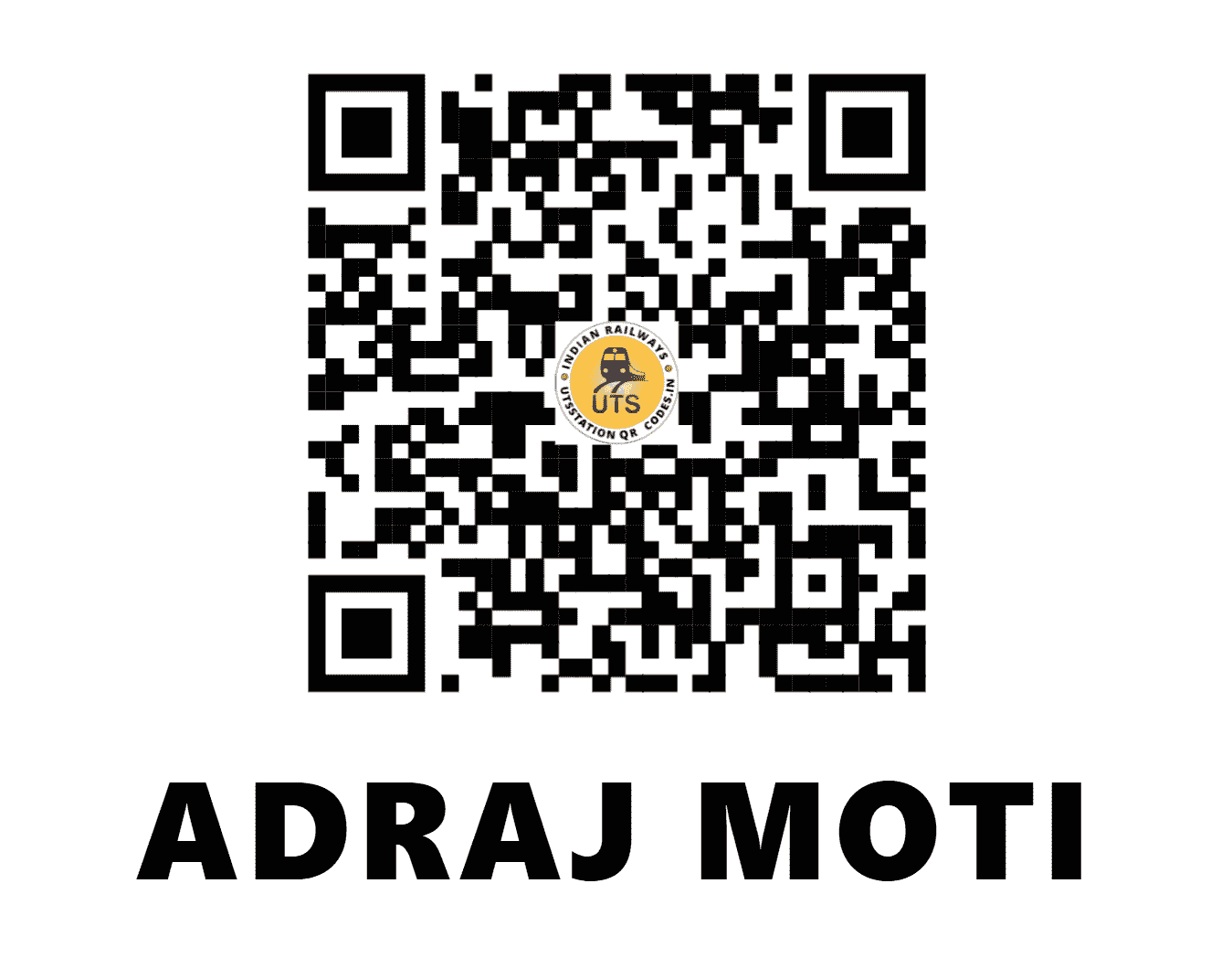 UTS QR Code for ADRAJ MOTI - AJM (WR - GUJARAT)