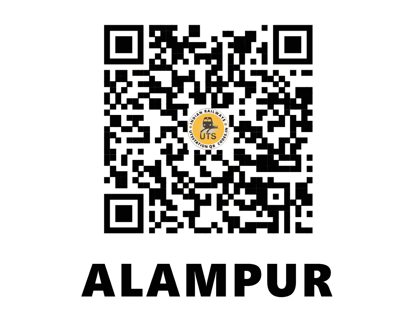 UTS QR Code for ALAMPUR - ALMR (WR - GUJARAT)