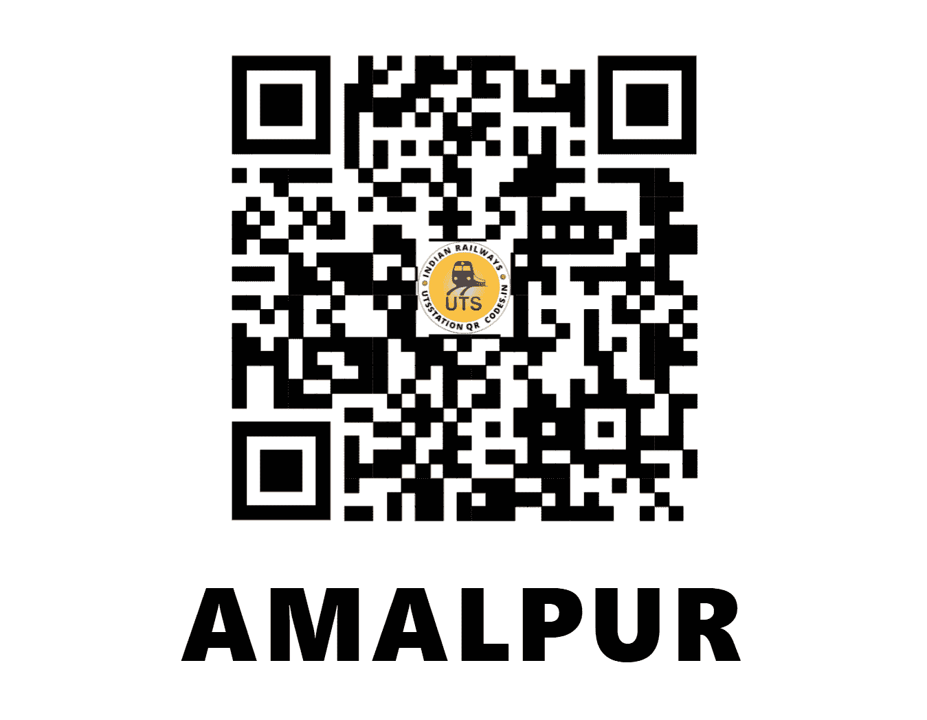 UTS QR Code for AMALPUR - AMLP (WR - GUJARAT)