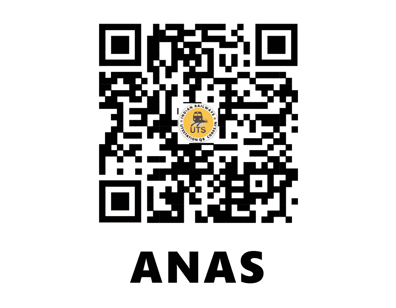 UTS QR Code for ANAS - ANAS (WR - GUJARAT)