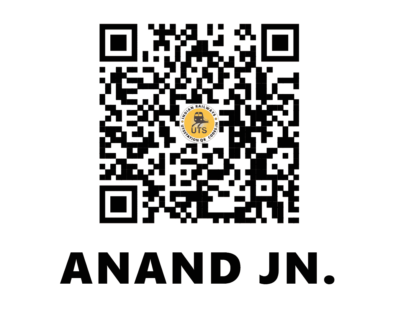 UTS QR Code for ANAND JN. - ANND (WR - GUJARAT)