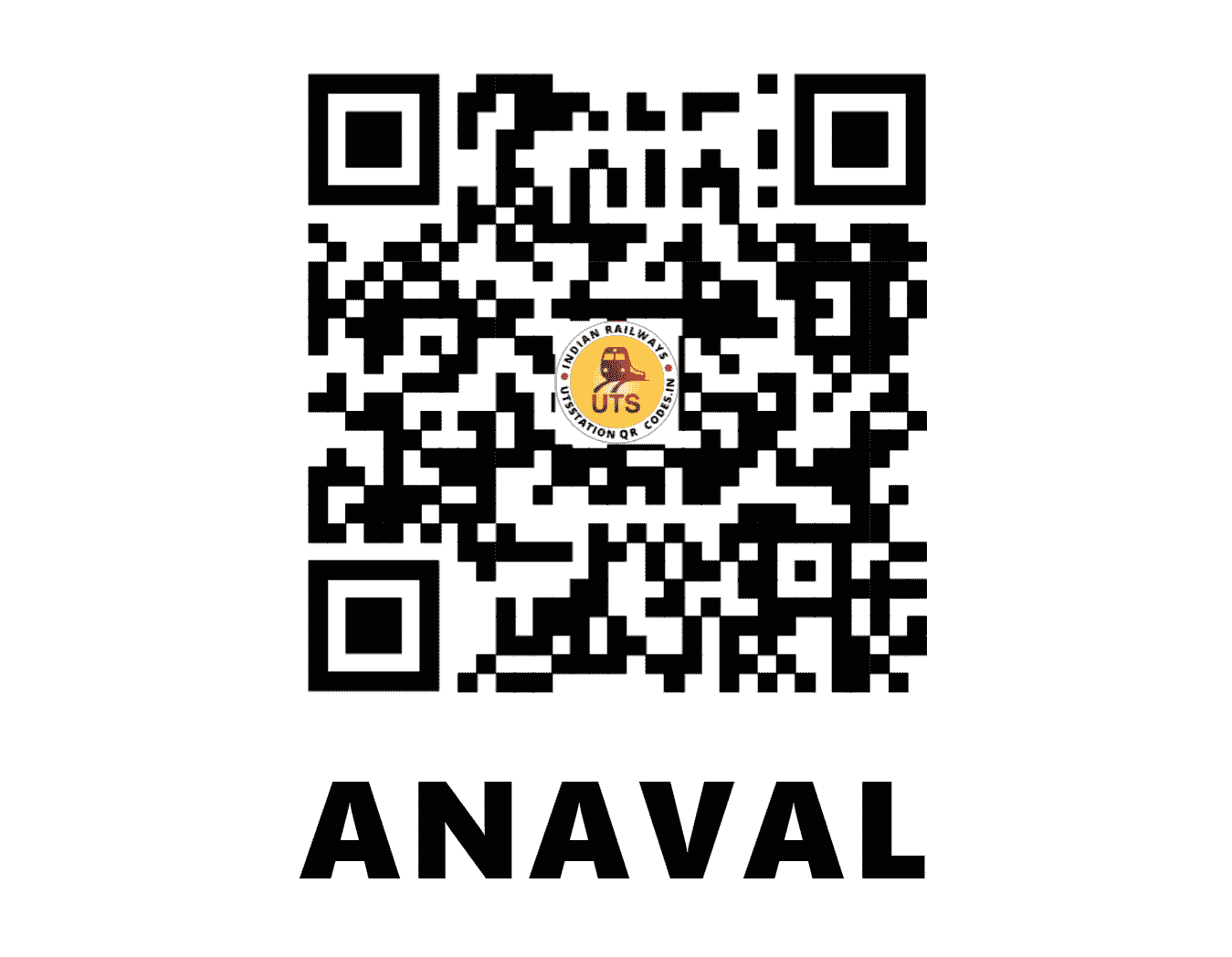 UTS QR Code for ANAVAL - ANW (WR - GUJARAT)