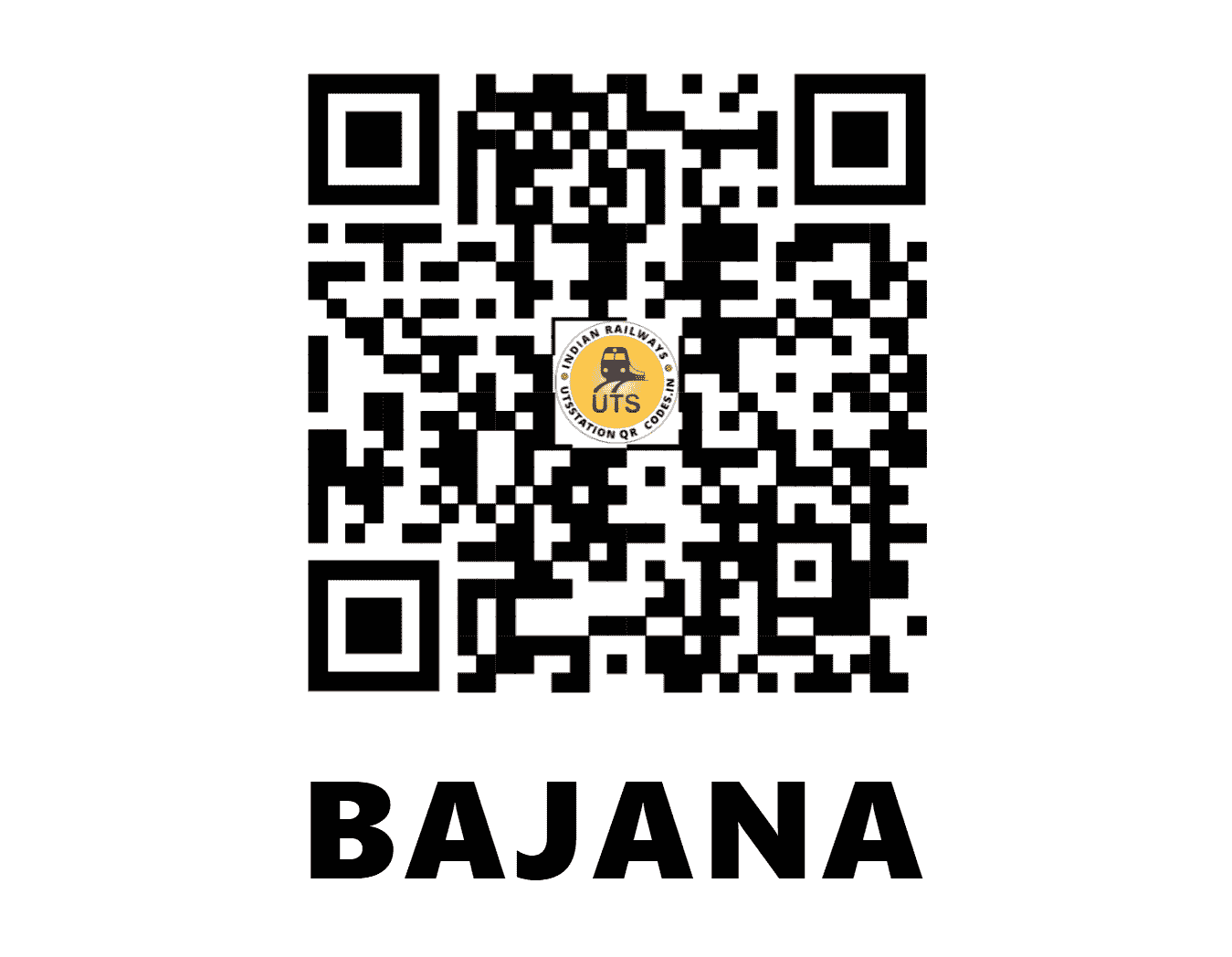 UTS QR Code for BAJANA - BAJN (WR - GUJARAT)