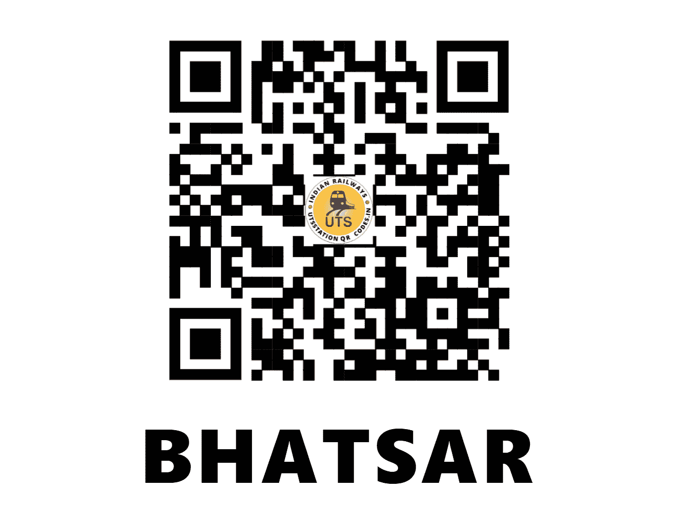 UTS QR Code for BHATSAR - BATS (WR - GUJARAT)