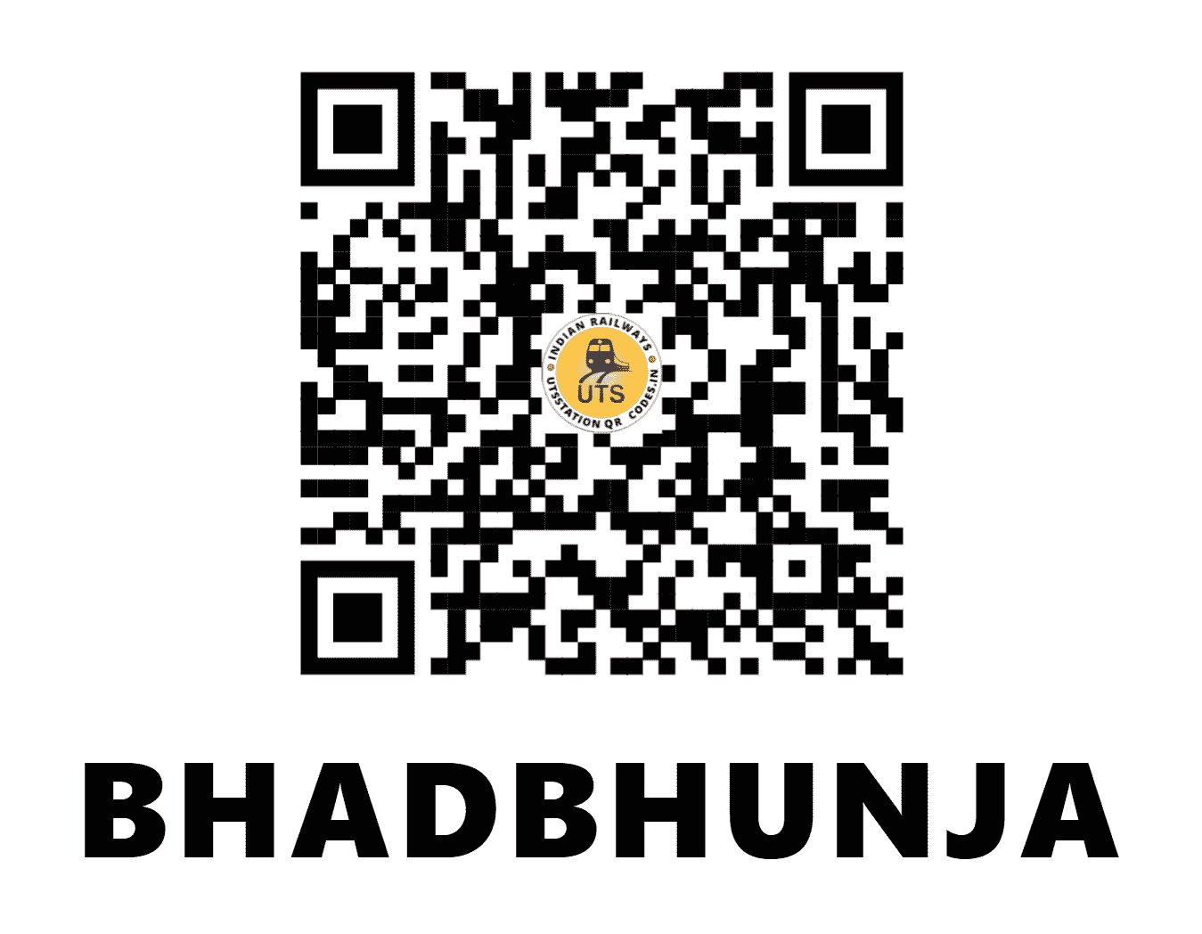 UTS QR Code for BHADBHUNJA - BBAI (WR - GUJARAT)