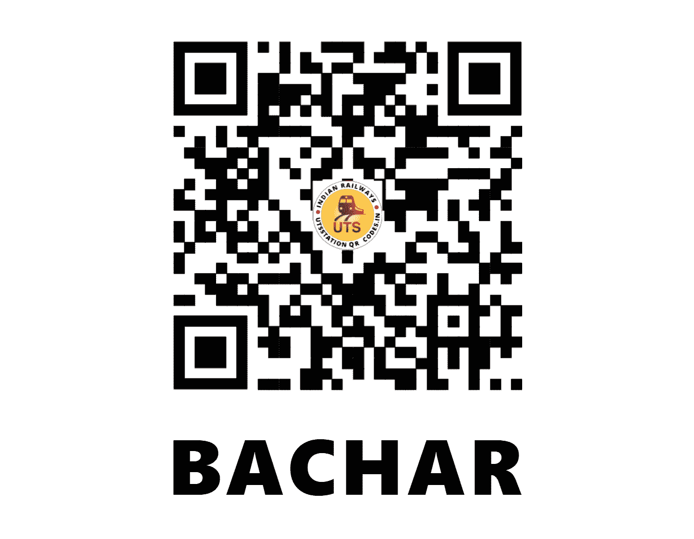 UTS QR Code for BACHAR - BCHR (WR - GUJARAT)