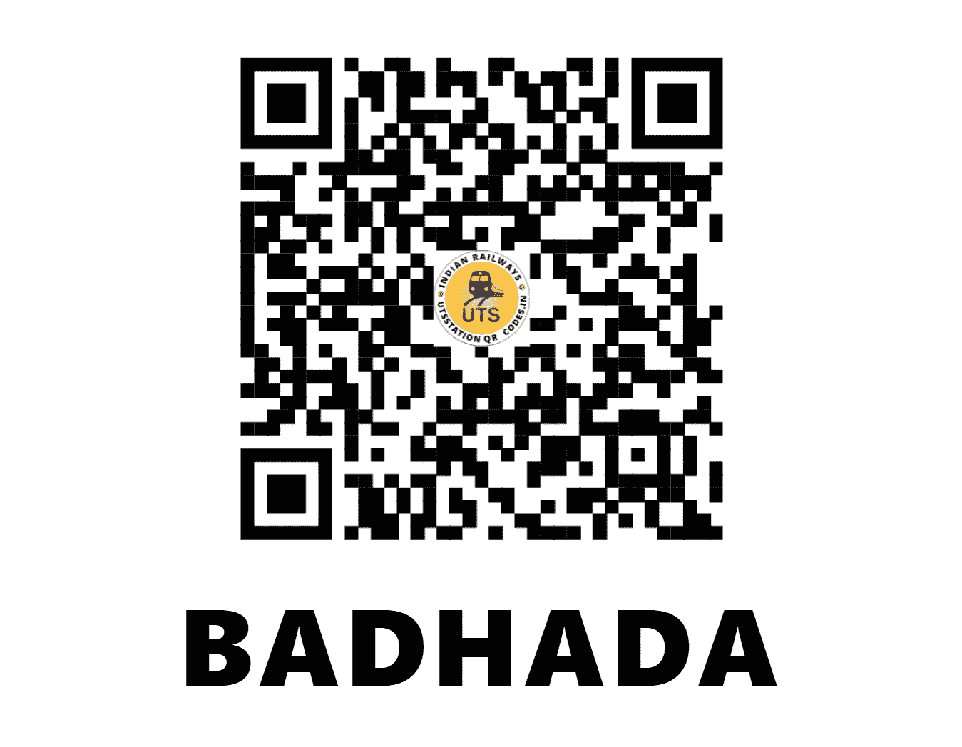 UTS QR Code for BADHADA - BDHA (WR - GUJARAT)