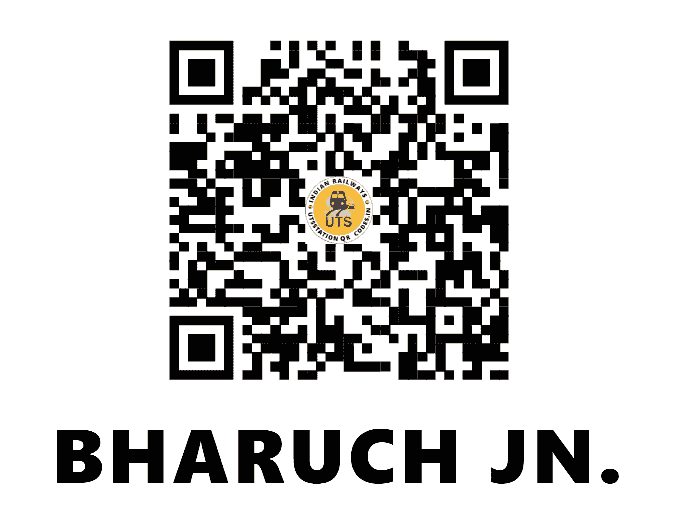 UTS QR Code for BHARUCH JN. - BH (WR - GUJARAT)