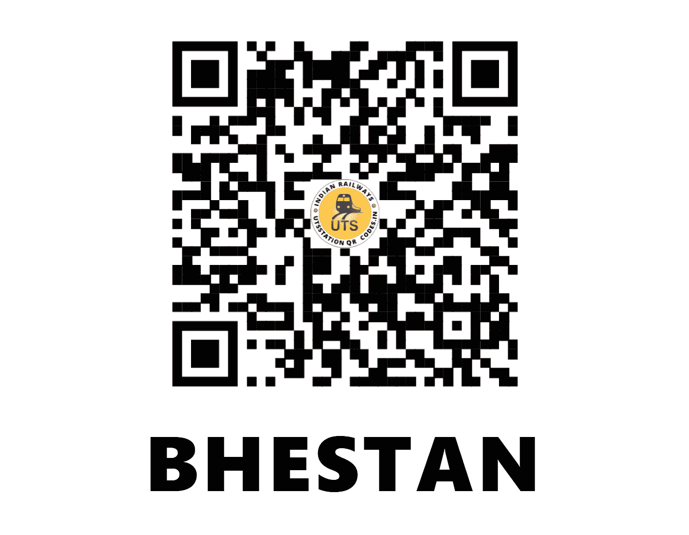 UTS QR Code for BHESTAN - BHET (WR - GUJARAT)