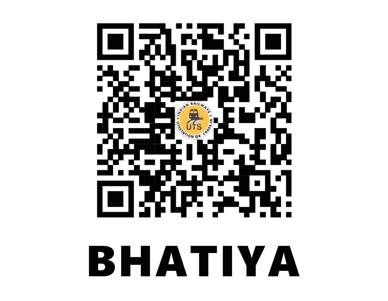 UTS QR Code for BHATIYA - BHTA (WR - GUJARAT)