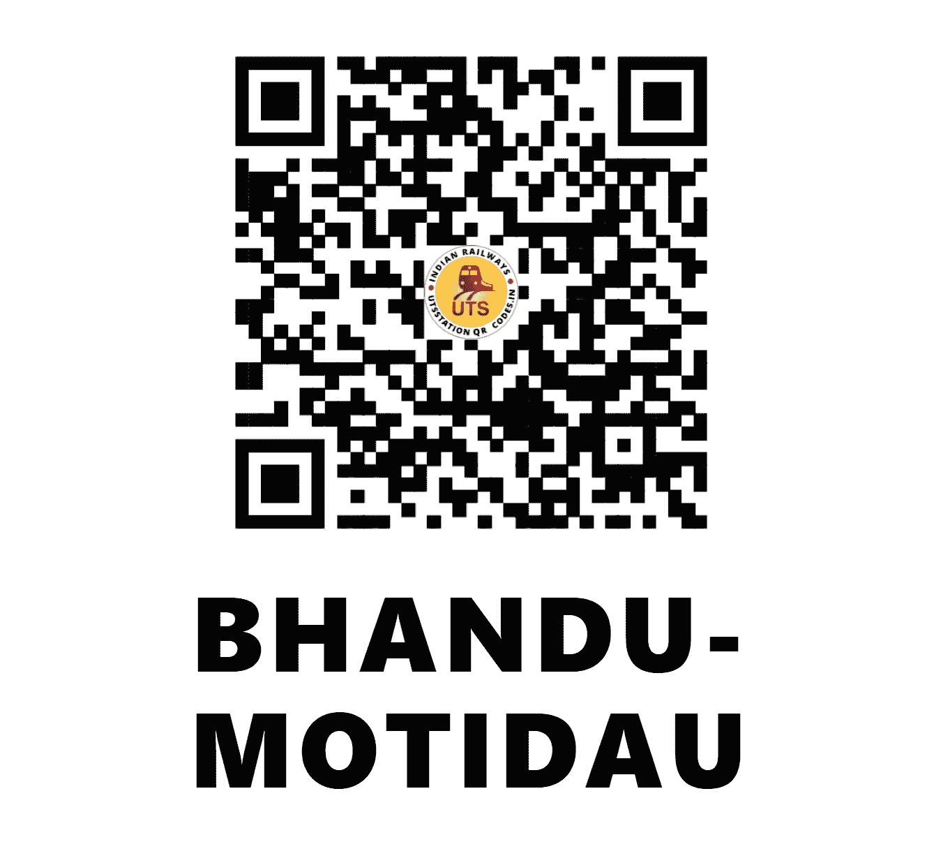 UTS QR Code for BHANDU-MOTIDAU - BHU (WR - GUJARAT)